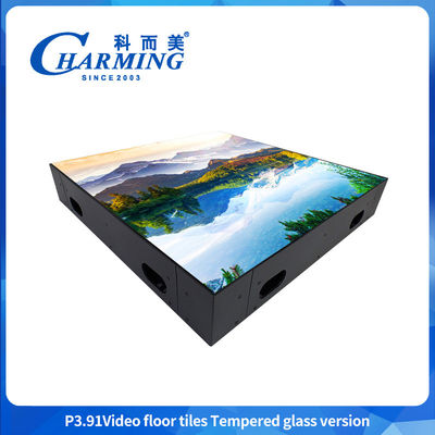 P3.91 গ্লাস + গব কভার LED ডান্স ফ্লোর স্ক্রিন 3840hz হাই-ডেফিনিশন ডিসপ্লে
