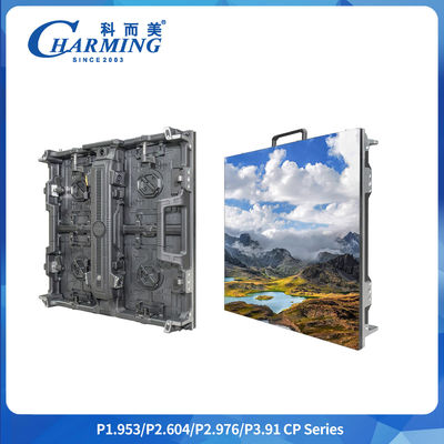P2.9mm পূর্ণ রঙ LED প্যানেল ইনডোর বাঁকা পটভূমি অ্যালুমিনিয়াম মন্ত্রিসভা বিজ্ঞাপনের জন্য LED স্ক্রিন প্রদর্শন