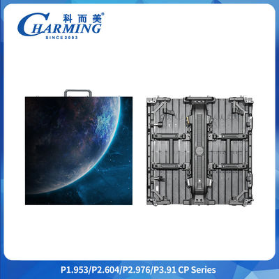 ক্যাবিনেটের আকার 500x500/500x1000mm P2.6/2.98/3.91 সিপি সিরিজ ইনডোর এলইডি ভিডিও ওয়াল আর্ক অ্যাডজাস্টার সহ সর্বাধিক কোণ 22.5°