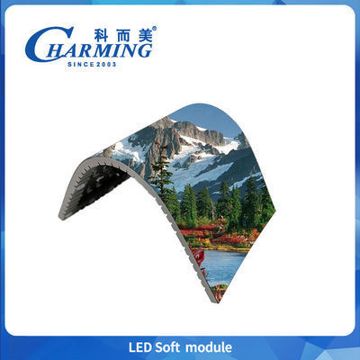 320x160 ইনডোর নেতৃত্বাধীন নরম মডিউল P2 P2.5 P3.076 7680 উচ্চ রিফ্রেশ রেট মডিউল প্রদর্শন শৈল্পিক ফর্মের জন্য