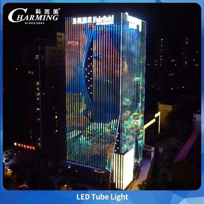 চমৎকার এলইডি মূল প্রস্তুতকারকের ধূসর অ্যালুমিনিয়াম খাদ টিউব লাইট, ডিএমএক্স নিয়ন্ত্রণ এবং বহিরাঙ্গন ভবন ও সেতুর জন্য IP66 সহ