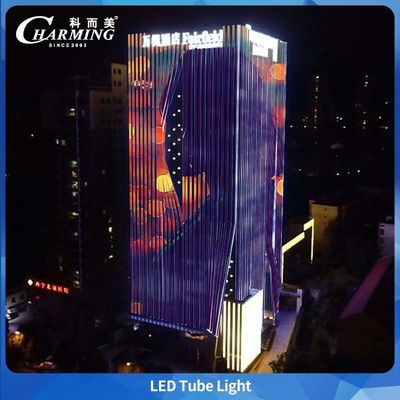 চমত্কার 24W 0.5/1m আমিনাল ভিডিও RGB LED টিউব লাইটিং বিল্ডিং ফ্যাসেড জন্য