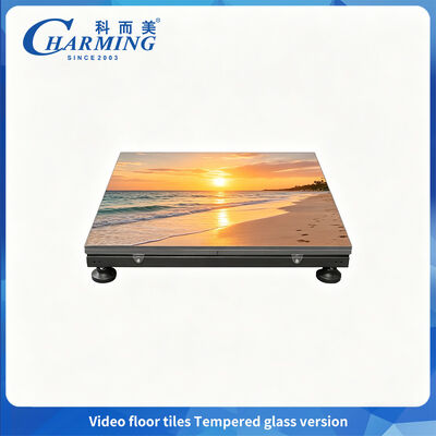 SMD1415 ডান্স ফ্লোর এলইডি ডিসপ্লে পি 2.6 টেম্পারেড গ্লাস সংস্করণ 360 ° সুরক্ষা সহ
