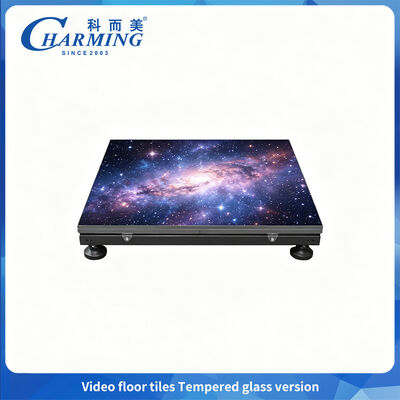 SMD1415 ডান্স ফ্লোর এলইডি ডিসপ্লে পি 2.6 টেম্পারেড গ্লাস সংস্করণ 360 ° সুরক্ষা সহ