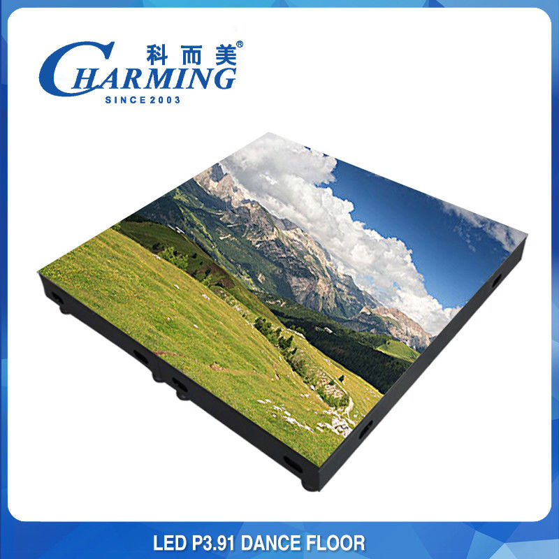 High Load-Bearing Waterproof Tempered Glass & Anti-Slip Surface LED Video floor tiles GOB IP65