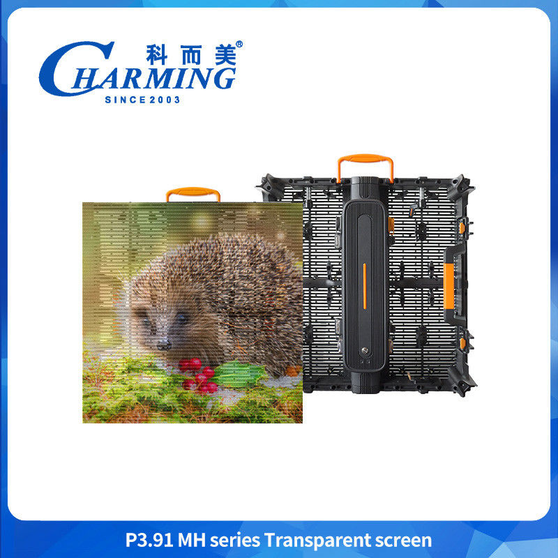 পূর্ণ রঙ P3.91 স্বচ্ছ বহিরঙ্গন LED ডিসপ্লে এইচডি স্বচ্ছ LED ডিসপ্লে স্ক্রিন বিজ্ঞাপনের জন্য