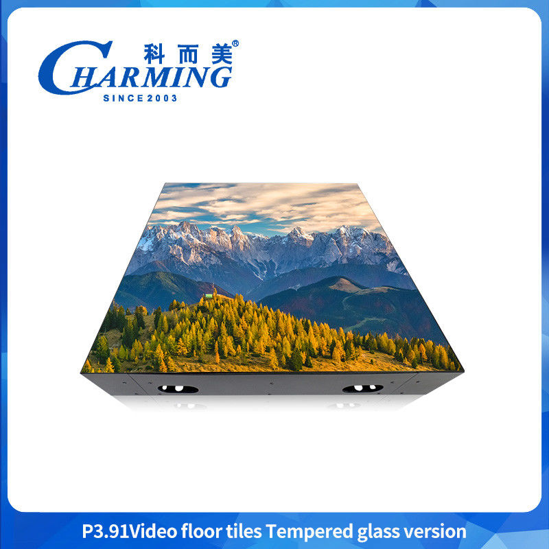 P3.91 গ্লাস + গব কভার LED ডান্স ফ্লোর স্ক্রিন 3840hz হাই-ডেফিনিশন ডিসপ্লে