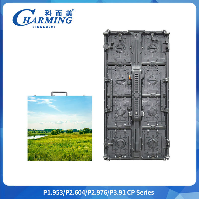 অ্যালুমিনিয়াম খাদ বক্স P2.6/2.98/3.91 বাঁকা; নমনীয় 7680Hz সিপি সিরিজ LED ভিডিও ওয়াল বিজোড় সেলাই