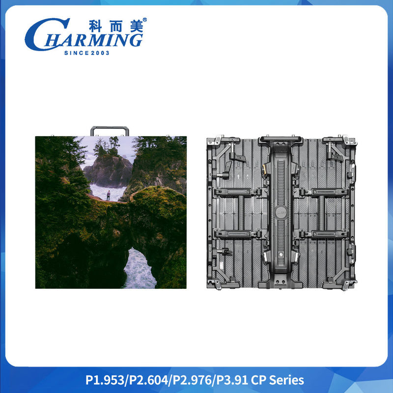 ক্যাবিনেটের আকার 500x500/500x1000mm P2.6/2.98/3.91 সিপি সিরিজ ইনডোর এলইডি ভিডিও ওয়াল আর্ক অ্যাডজাস্টার সহ সর্বাধিক কোণ 22.5°