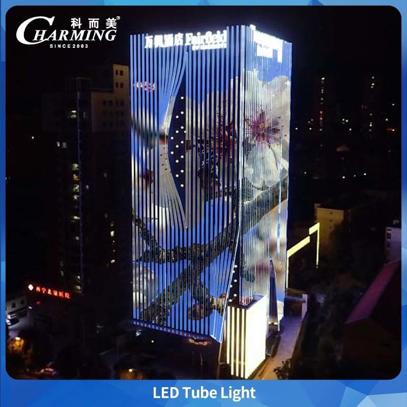 U30 অ্যালুমিনিয়াম খাদ + PC RGBW LED টিউব লাইট DMX আউটডোর ব্রিজের জন্য