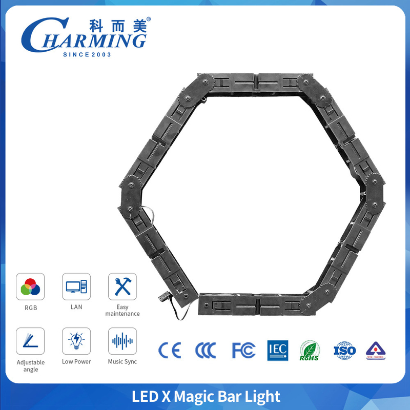 সামঞ্জস্যযোগ্য কোণ SMD3838 LED X MAGIC BAR Light From Charming Manufacturer Indoor ব্যবহারের জন্য