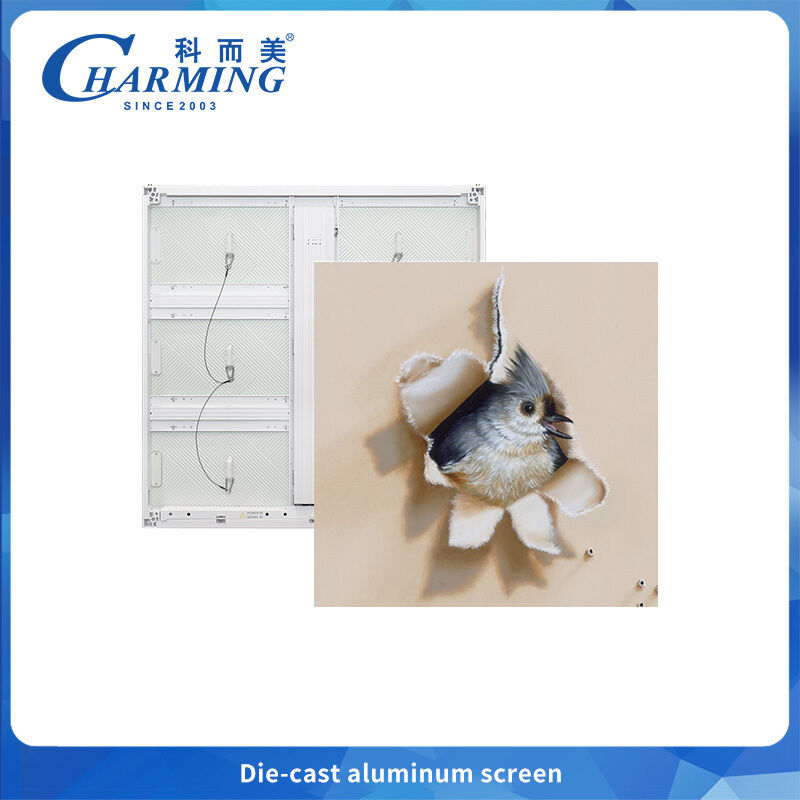 আউটডোর এলইডি ডিসপ্লে P6 তাপ অপসারণ রিবার সঙ্গে বিজ্ঞাপন জন্য পাতলা এবং হালকা আর্ক কোণ splicing