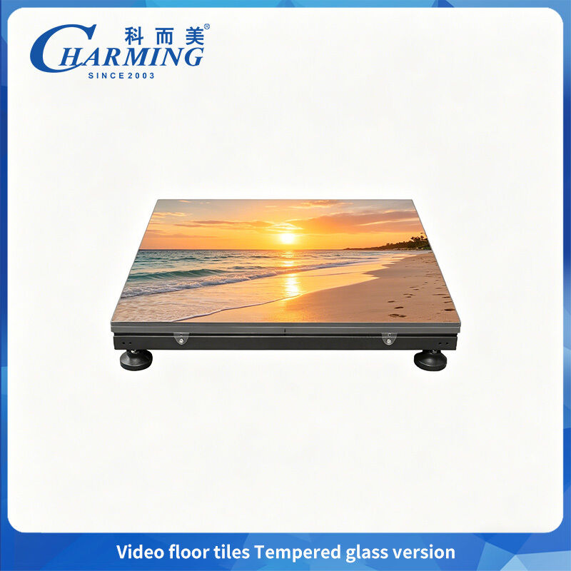 SMD1415 ডান্স ফ্লোর এলইডি ডিসপ্লে পি 2.6 টেম্পারেড গ্লাস সংস্করণ 360 ° সুরক্ষা সহ