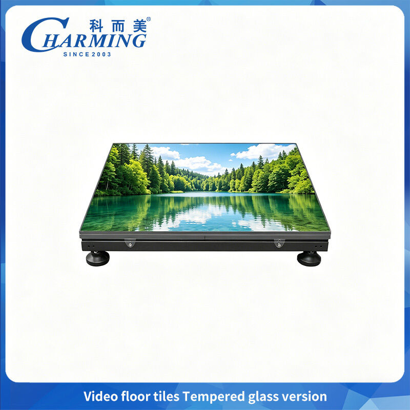 500kg High Load Capacity Tempered Glass Dance Floor LED Wear-resistant for KTV