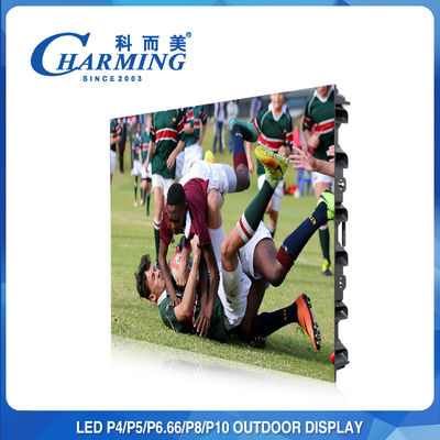 256x192 P5 P8 আউটডোর LED ভিডিও ওয়াল স্ক্রীন আল্ট্রাথিন লাইটওয়েট