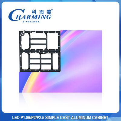 ক্র্যাশপ্রুফ 200W ইন্ডোর LED ওয়াল, 4K P2.5 বিজোড় ফিক্সড LED স্ক্রীন