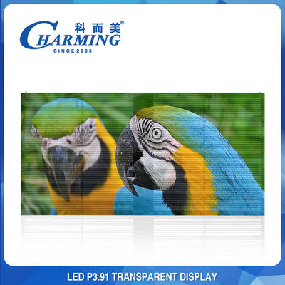 IP65 জলরোধী স্বচ্ছ LED ওয়াল, অ্যান্টি সংঘর্ষ স্বচ্ছ ভিডিও গ্লাস স্ক্রীন