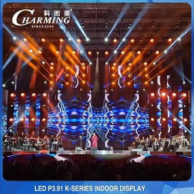 স্টেজ আউটডোর LED ভিডিও ওয়াল ডিসপ্লে RGB P3.91 256x128 রেজোলিউশন