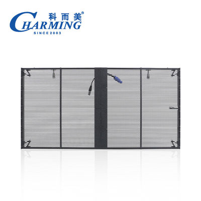 আউটডোর P3.91 স্বচ্ছ LED ভিডিও ওয়াল 256x64 কালার ডিসপ্লে IP65