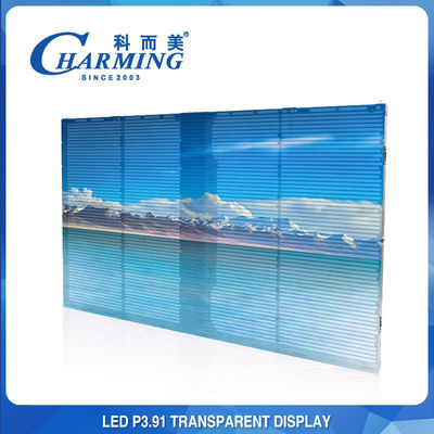 আউটডোর 4k স্বচ্ছ ভিডিও স্ক্রীন P3.91 500X1000mm ভাড়া প্রদর্শন