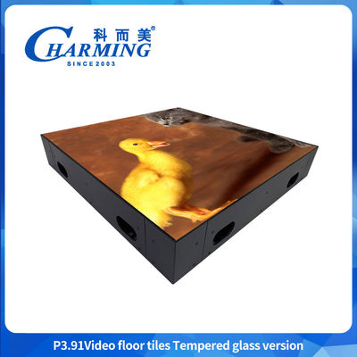 P3.91 LED ফ্লোর প্যানেল LED স্টেজ ফ্লোর ডিস্কো ফ্লোর হার্ড গ্লাস ক্যান সহ জলরোধী