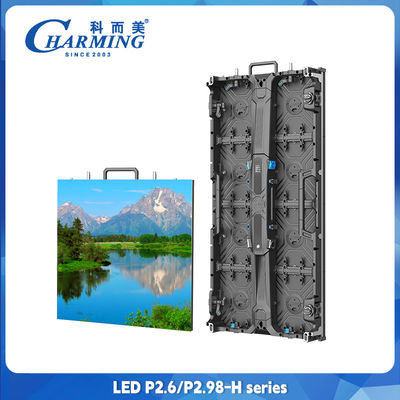 ইনডোর P2.6 ভাড়া LED স্ক্রিন অ্যালুমিনিয়াম খাদ ফ্রন্ট রক্ষণাবেক্ষণ LED ভিডিও ওয়াল
