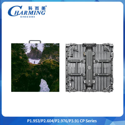 ক্যাবিনেটের আকার 500x500/500x1000mm P2.6/2.98/3.91 সিপি সিরিজ ইনডোর এলইডি ভিডিও ওয়াল আর্ক অ্যাডজাস্টার সহ সর্বাধিক কোণ 22.5°