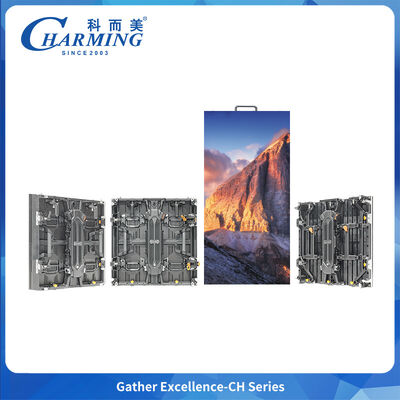 CH-H আউটডোর স্ট্রেইট এজ LED ক্যাবিনেট P3.91 4000nits IP65 ফ্রন্ট রিয়ার ভাড়ার জন্য রক্ষণাবেক্ষণ