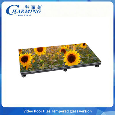 Interactive LED Floor Tiles with 500kg Load P3.91 Pixel Pitch and IP65 Waterproof for Stage Rental